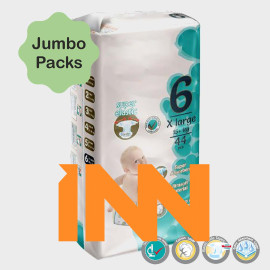 INNHJ-PAR-001 MODEL WHOLESALE NEWBORN MINI MIDI MAXI JUNIOR EXTRA LARGE FLEXIBLE UNISEX PREMIUM ABSORBENT DIAPERS